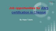 AWS Training in Chennai | Amazon Web Services Training in Chennai