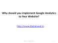 Why should you implement Google Analytics to Your Website? – Digitalseed |Digital Marketing Company in pune PowerPoint PPT Presentation