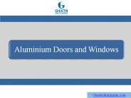 Aluminium Doors and Windows