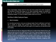 Benefits of Shift Management System for Employees