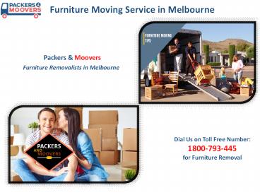 Furniture Removal Service in Melbourne for Quick Moving