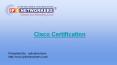 Cisco certification Bangalore PowerPoint PPT Presentation
