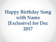 Birthday Song with Name