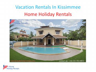 Vacation Rentals In Kissimmee (1)