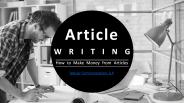 How to make money with article writing