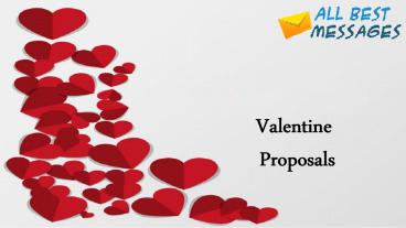 Valentine's Day Proposals - Valentine's Day Weddings - allbestmessages