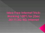 Idea Free Internet Tricks