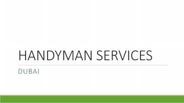 handyman services