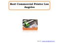 Best Commercial Printer Los Angeles PowerPoint PPT Presentation