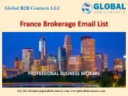 France Brokerage Email List