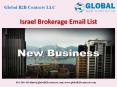 Israel Brokerage Email List PowerPoint PPT Presentation