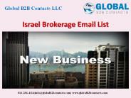 Israel Brokerage Email List