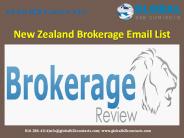 New Zealand Brokerage Email List