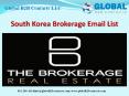 South Korea Brokerage Mailing List PowerPoint PPT Presentation