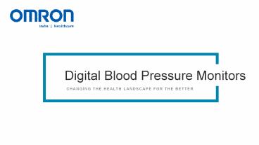 Digital Blood Pressure Monitors (1)