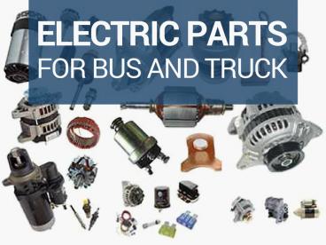 How to Choose Electric Car Parts?