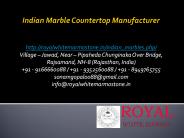 Indian Marble Countertop Manufacturer
