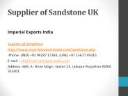 Supplier of Sandstone UK