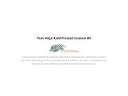 Pure Virgin Cold Pressed Coconut Oil