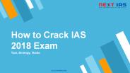 How to Crack IAS 2018 Exam - Tips, Strategy, Guide