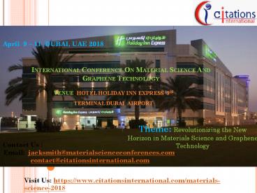 Materials Science Conferenes