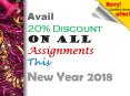 Avail 20% Discount on All Assignments This New Year 2018 (1)