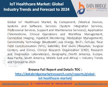 IoT Healthcare Market Analysis: Global Industry Size, Share, Trends and Forecast to 2024