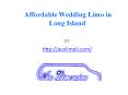 Affordable Wedding Limo in Long Island