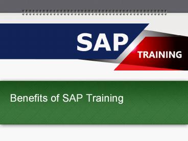Benefits of SAP Training
