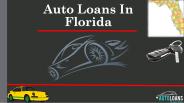 Get Bad Credit Auto Loans in Florida