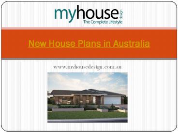 New House Plans in Australia