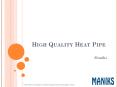 Top Quality Heat Pipe Heat Pipe Exchanger Launched by Maniks PowerPoint PPT Presentation