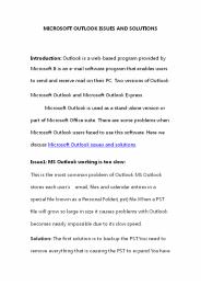 MICROSOFT OUTLOOK ISSUES AND SOLUTIONS (1)