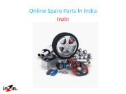 Online Spare Parts In India