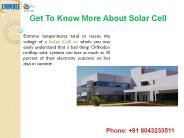 Get To Know More About Solar Cell