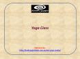Yoga Class PowerPoint PPT Presentation