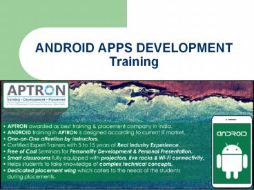 Android Training Institute in Gurgaon