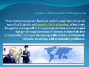 Logistics and Supply Chain planning