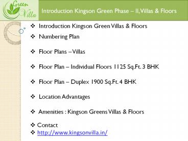 Kingson Villa Noida Extension