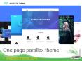One page parallax theme PowerPoint PPT Presentation