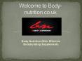 Buy Online  Discount Supplements at Body-nutrition.co.uk