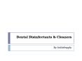 Dental Disinfectant and Cleaner on IndiaSupply