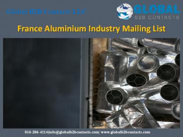 France Aluminium Industry Mailing List