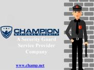 Champion National Security Guard Services