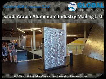 Saudi Arabia Aluminium Industry Mailing List