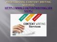 Content Writing services for website PowerPoint PPT Presentation