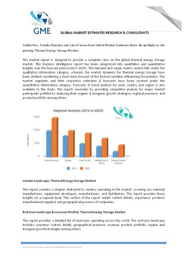 Thermal Energy Storage Market Size, Share, Analysis – Forecasts To 2025 ...