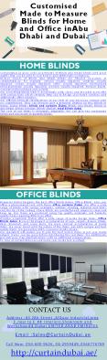 Customised Made to Measure Blinds for Home and Office in Abu Dhabi and Dubai PowerPoint PPT Presentation