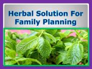 Herbal Solution For Family Planning
