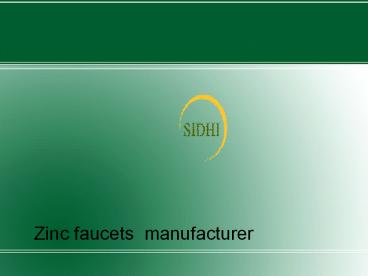 Zinc faucets  manufacturer (4)